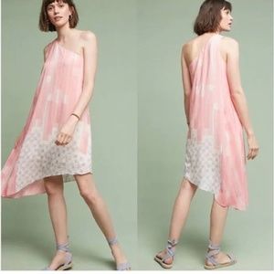 NWT Anthropologie Silk Asymmetrical Dress